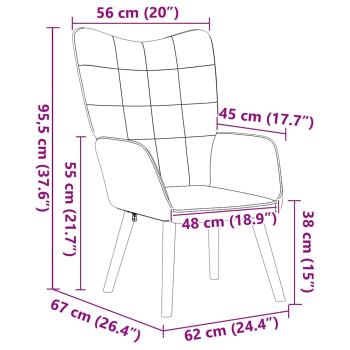 Sessel Hellgrau 62 x 67 x 95,5 cm Sherpa-Stoff