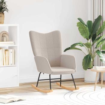 ARDEBO.de - Entspannungsstuhl Hellgrau Lockiges Wollähnliches Material