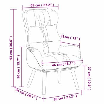 Entspannungsstuhl Cappuccino Kunstleder