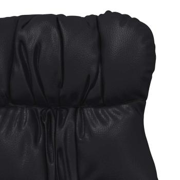 Entspannungsstuhl Schwarz Kunstleder