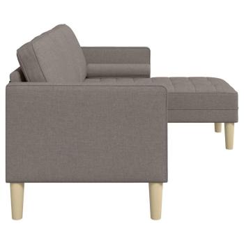 Sofa Set Taupe 173 x 131 x 67 cm Polyester
