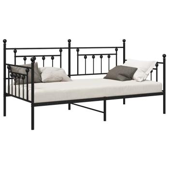 Betten & Bettgestelle Schwarz Metall 90 x 190 cm Metallbett