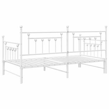 Betten & Bettgestelle Weiß Metall 107 x 203 cm Umwandelbar