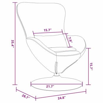 Ei-Stuhl Hellgrau Samt