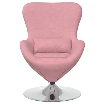 Ei-Sessel Pink Samt