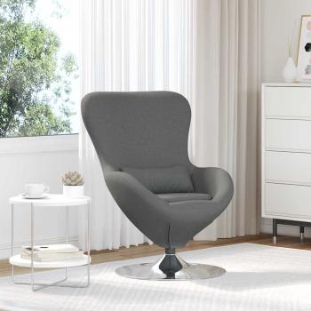 ARDEBO.de - Egg Chair Dunkelgrau Stoff