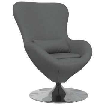 Egg Chair Dunkelgrau Stoff