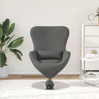 Egg Chair Dunkelgrau Stoff