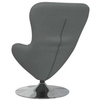 Egg Chair Dunkelgrau Stoff