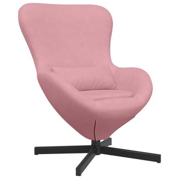 Ei-Stuhl Pink Samt
