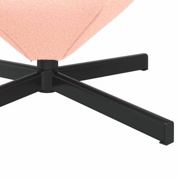 Eierstuhl Pink Curly Wollähnlicher Stoff