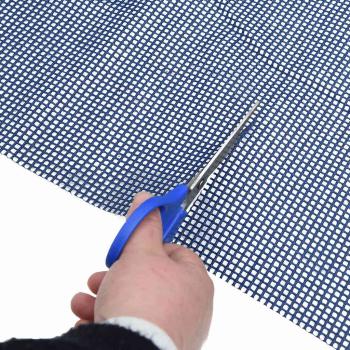 Zeltteppich Anthrazit 4x2 m Blau Polyester 2 x 2 m Outdoor-Zelt