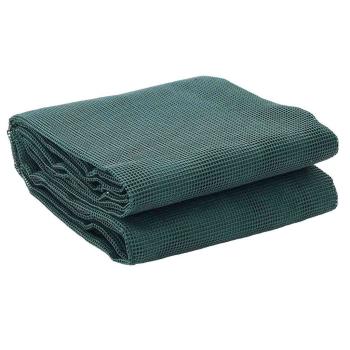 Zeltteppich Anthrazit 4x2 m Grün Polyethylen 4 x 3,5 m