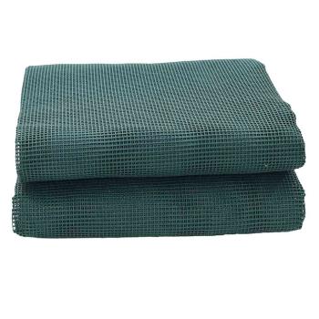 Zeltteppich Anthrazit 4x2 m Grün Polyethylen 4 x 3,5 m
