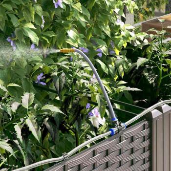 Gartenpflanzgefäße mit Bewässerungssystem 3 Stück Braun