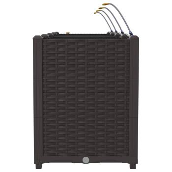 Gartenpflanzgefäße mit Bewässerungssystem 4 Stück Braun