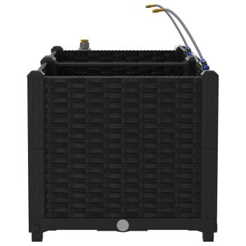 Gartenpflanzen mit Bewässerungssystem 2 Stück Schwarz