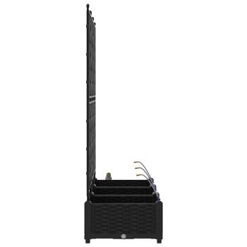 Gartenpflanzgefäße mit Bewässerungssystem 3 Stück Schwarz