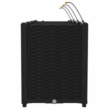 Gartenpflanzer mit Bewässerungssystem 4 Stück Schwarz