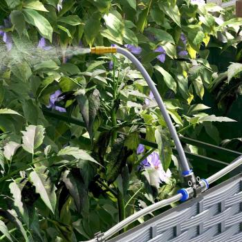 Gartenpflanzen mit Bewässerungssystem 4 Stück Hellgrau