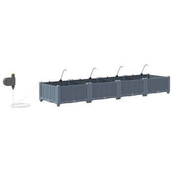 Gartenpflanzen mit Bewässerungssystem 4 Stück Hellgrau