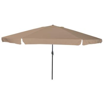 ARDEBO.de - Gartenparasol Ø395x245 cm Taupe