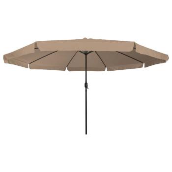 Gartenparasol Ø395x245 cm Taupe