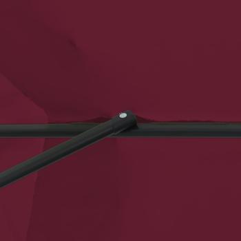 Garten-Sonnenschirm Ø395x245 cm Burgunderrot