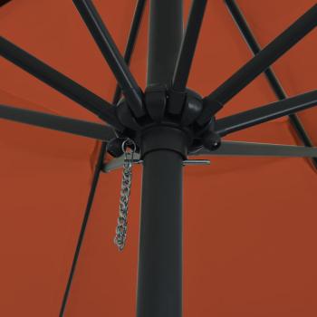 Gartenparasole ø395x245 cm Terrakotta