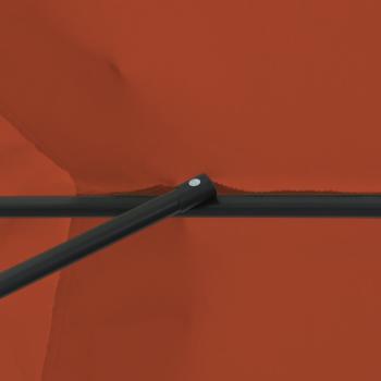 Gartenparasole ø395x245 cm Terrakotta