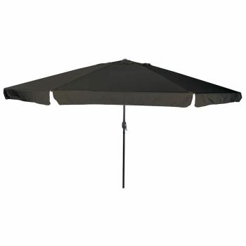 ARDEBO.de - Gartenparasol Ø395x245 cm Schwarz