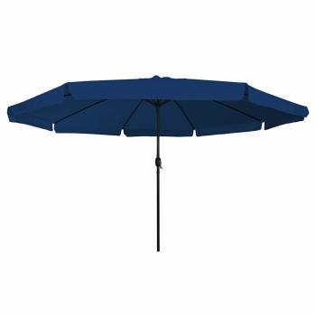 Gartenparasol Ø395x245 cm Azurblau