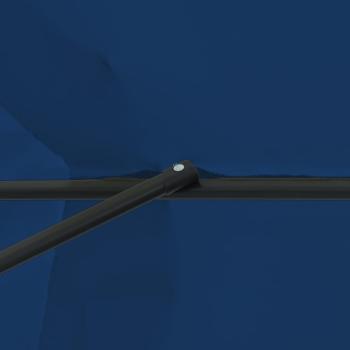 Gartenparasol Ø395x245 cm Azurblau