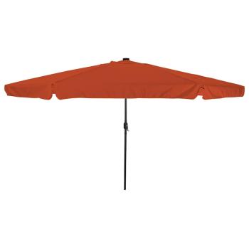 ARDEBO.de - Gartenumbrella mit LED-Lichtern ø395x245 cm Terracotta