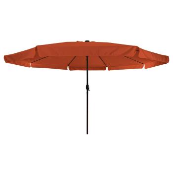 Gartenumbrella mit LED-Lichtern ø395x245 cm Terracotta