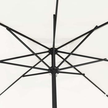 Quadrat Gartenparasol 295x245 cm Sandweiß