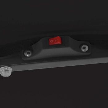 Gartenparasol Quadrat mit LED-Leuchten 295x245 cm Schwarz