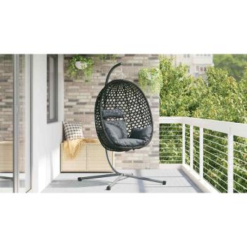 Hängendes Ei-Stuhl Poly-Rattan 104 x 100 x 191 cm