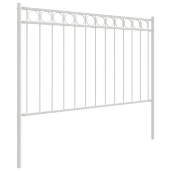 Zaunelement ASSEN 170 x 150 cm Stahl Weiß