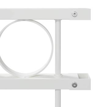 Zaunpaneel Weiß 1,7x1,2 m aus Stahl