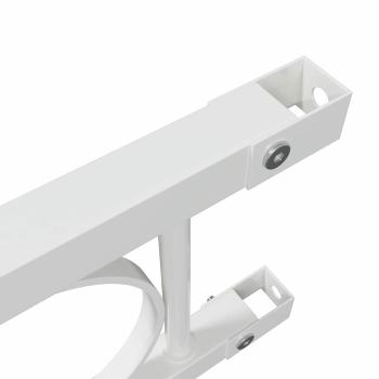 Zaunpaneel Weiß 1,7x1,2 m aus Stahl