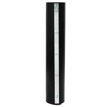 Wurzelschutz mit Verbindungsrails Schwarz 0,7x10 m 1,5 mm HDPE