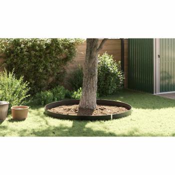 Wurzelbarriere mit Verbindungsschienen Schwarz 1x5 m 1,5 mm HDPE