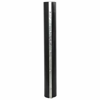 Wurzelbarriere mit Verbindungsschienen Schwarz 1x5 m 1,5 mm HDPE