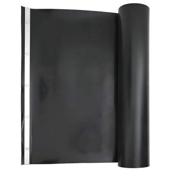 Wurzelbarriere mit Verbindungsschienen Schwarz 1x5 m 1,5 mm HDPE
