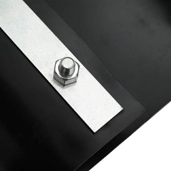 Wurzelbarriere mit Verbindungsschienen Schwarz 1x5 m 1,5 mm HDPE