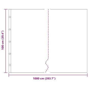 Wurzelbarriere mit Verbindungsrails Schwarz 1x10 m 1,5 mm HDPE