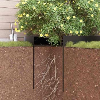 Wurzelbarriere Schwarz 0,7x5 m 1,5 mm HDPE