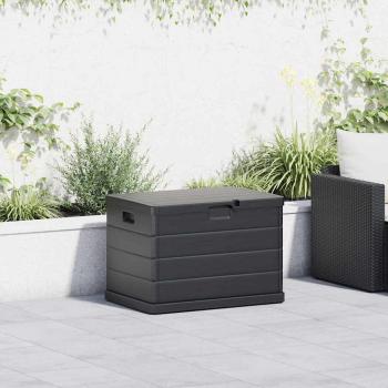 ARDEBO.de - Garten Aufbewahrungsbox - Anthrazit, 77.5 x 54.5 x 53 cm, Kunststoff, 170 L