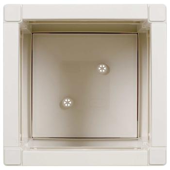 Gartenpflanzer Weiß 36x36x35 cm PP